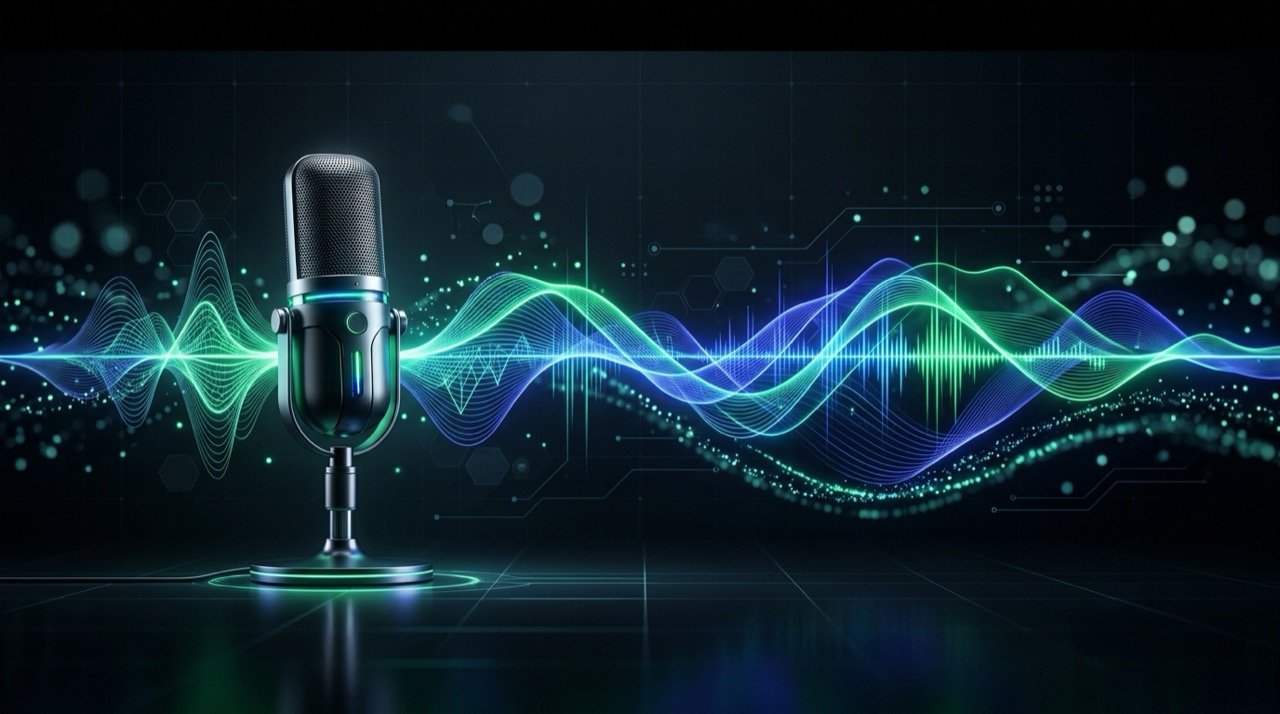AI Text to Speech Studio — Neural Voice Synthesis, Dynamic Frequencies & Soundwave Visualization